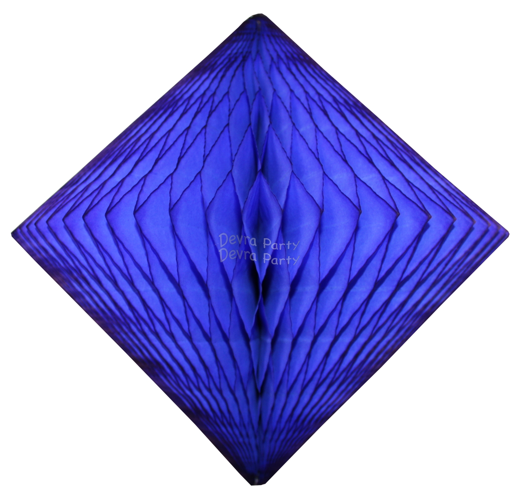 (image for) Dark Blue Hanging Diamond Decoration (12 pcs)
