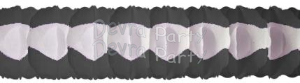 (image for) 12 Foot Black Oval Garland (12 pcs)