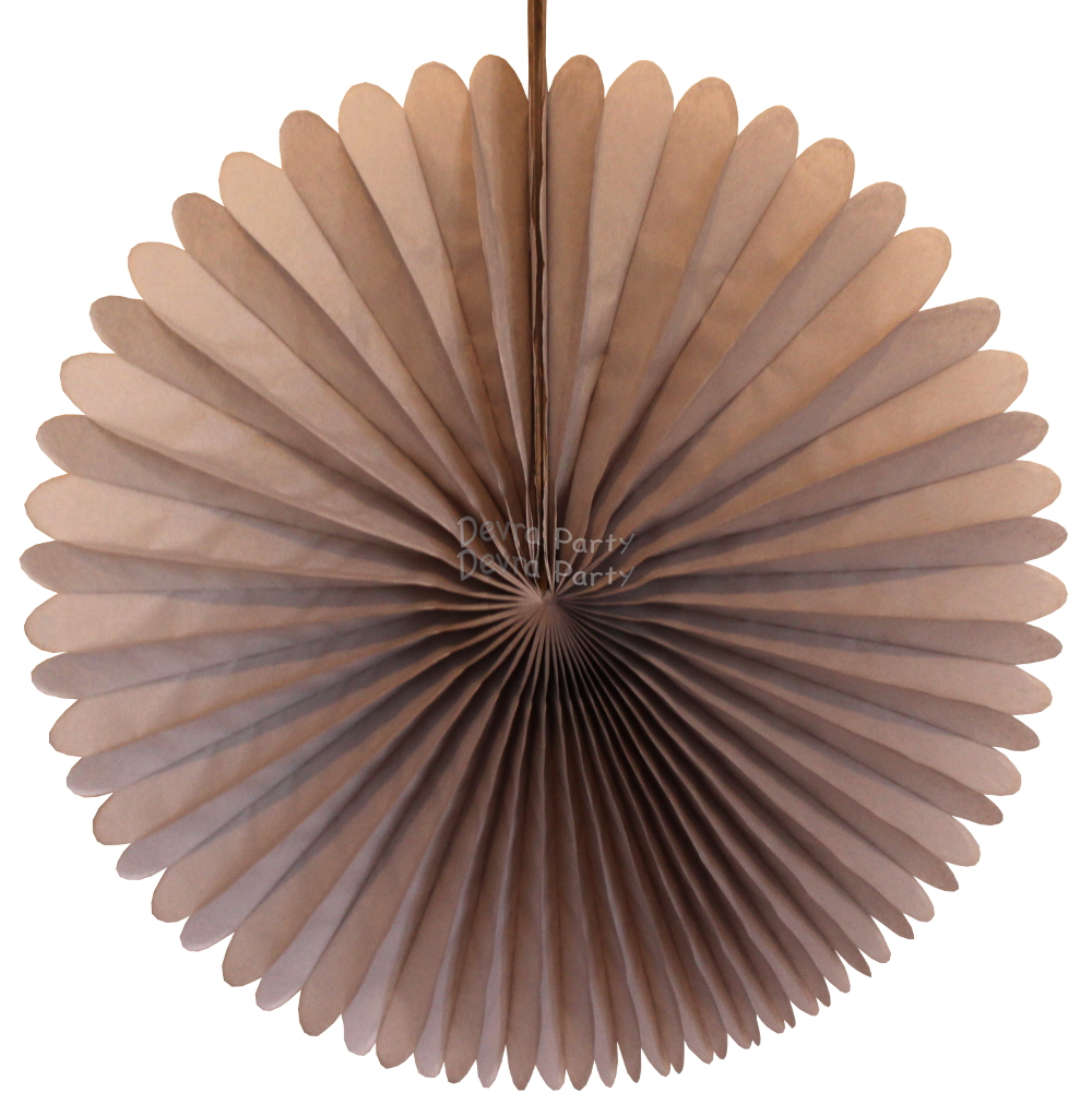 (image for) 13 Inch Fan Decorations Gray (12 PCS)