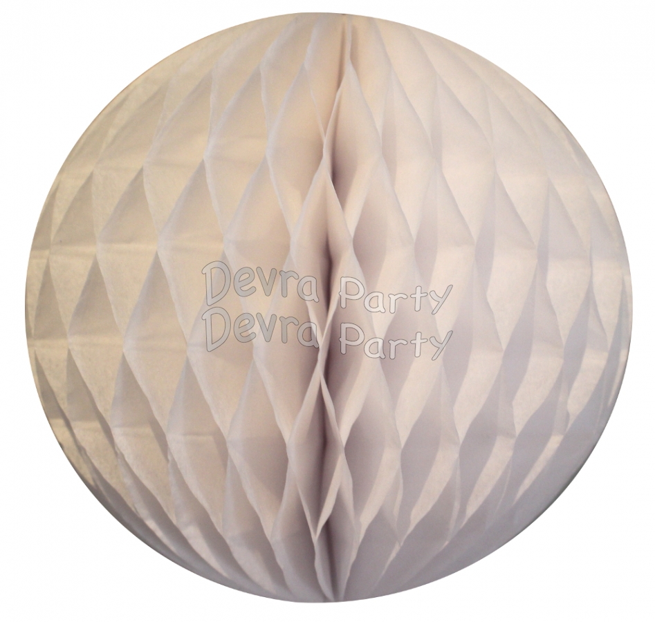 White Honeycomb Tissue Balls (12 pcs) - Click Image to Close