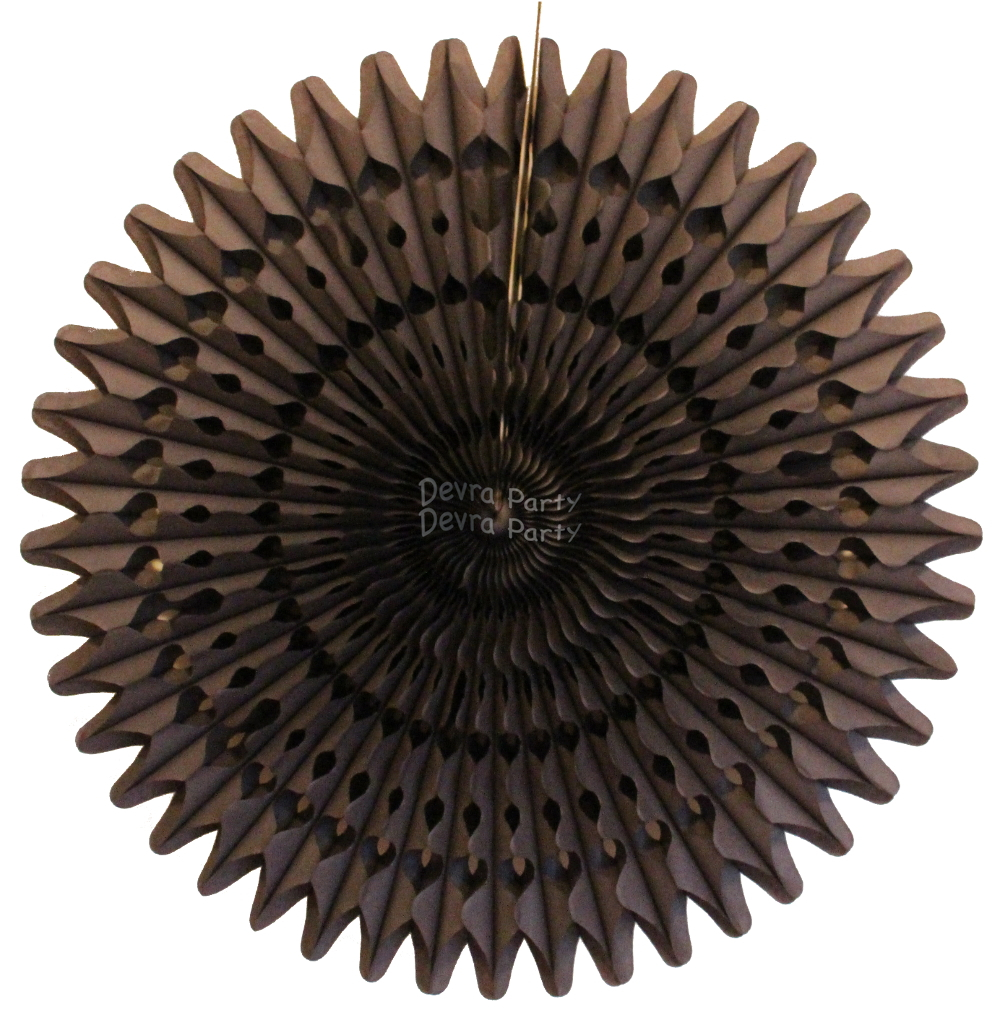 (image for) 21 Inch Tissue Fan Black (12 pcs)
