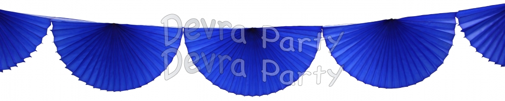 Dark Blue 10 Foot Bunting Fan Garland (12 pcs) - Click Image to Close