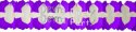 (image for) 12 Foot Cross Garland Decoration Purple & White (12 pcs)