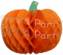 Tissue Paper Pumpkin Decoration, 10 Inch, Orange (12 pcs)
