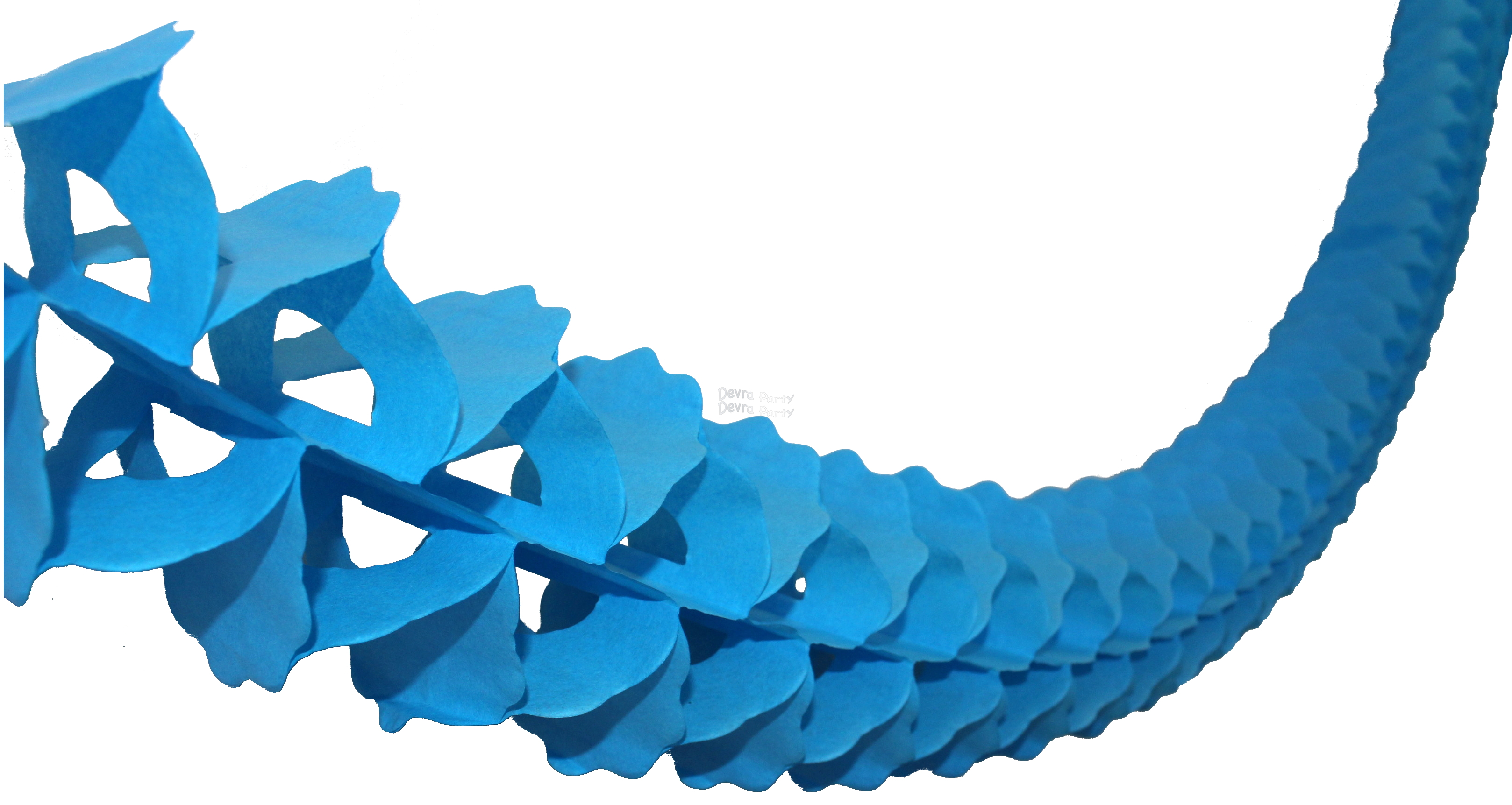 (image for) 12 Foot Turquoise Oval Garland (12 pcs)