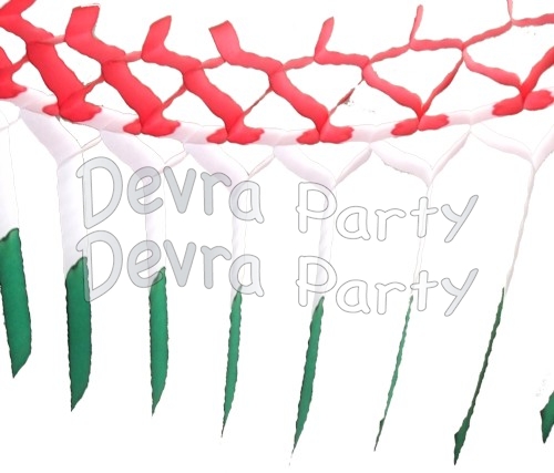 Christmas Streamer Garland Decoration (12 pcs) - Click Image to Close