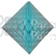 Light Blue Hanging Diamond Decoration (12 pcs)