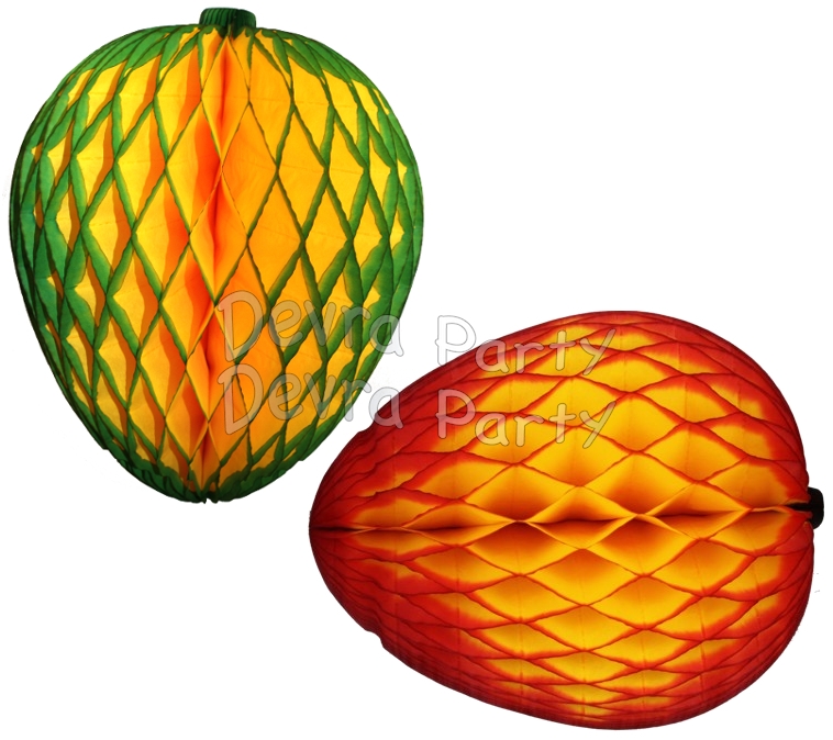 Honeycomb Mango Decoration, 14 Inch (12 pcs) - Click Image to Close