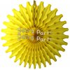 (image for) Yellow 18 Inch Tissue Paper Fan (12 Pieces)