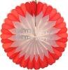 (image for) 17 Inch Double Heart Valentine's Fan (12 pcs)