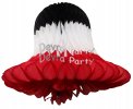 (image for) Black White Red Party Bell Decoration (12 Pieces)