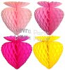 (image for) Honeycomb Tissue Strawberry, 10 Inch - Solid Colors (12 pcs)