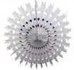 (image for) 28 Inch Tissue Paper Snowflake Decoration Gray (12 pcs)