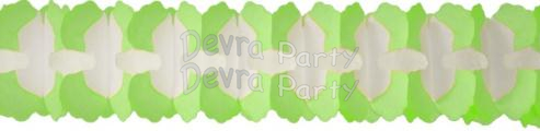 (image for) 12 Foot Cross Garland Decoration Cool Mint & White (12 pcs)