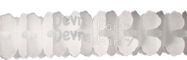 (image for) 12 Foot Cross Garland Decoration White (12 pcs)