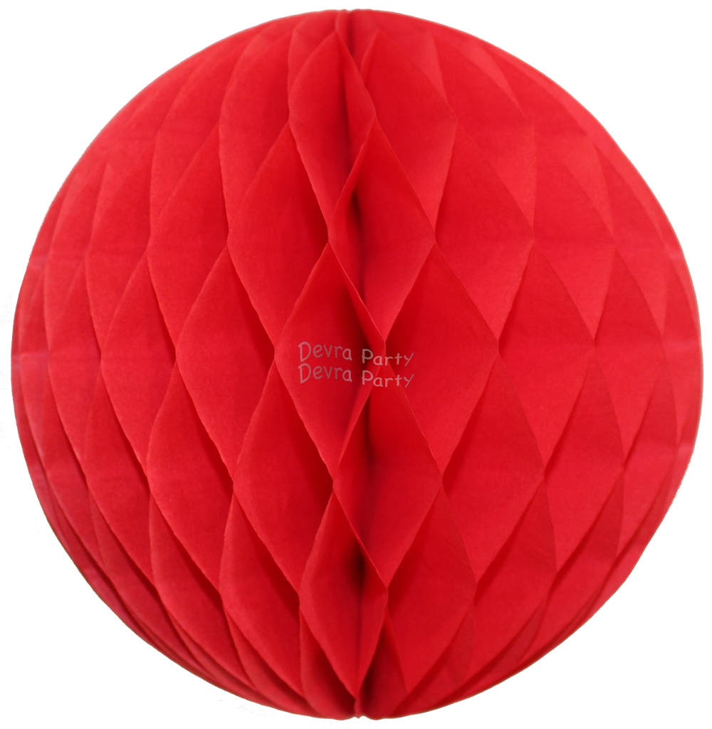 (image for) Red Tissue Paper Ball (12 pcs)