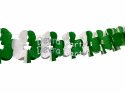 10 Foot Tissue Paper Shamrock Garland (6 pcs) (image for) 10 Foot Tissue Paper Shamrock Garland (6 pcs)
