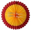 (image for) 27 Inch Deluxe Fan Burgundy Gold (12 pcs)