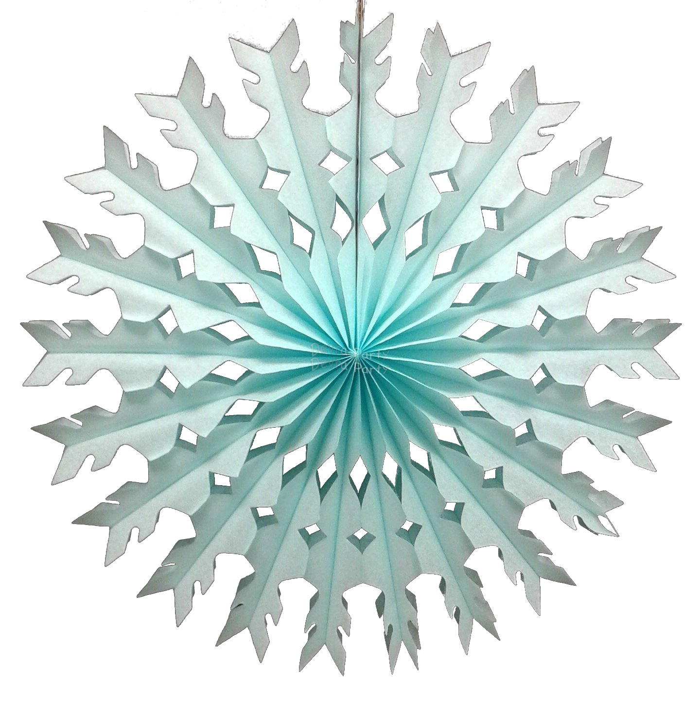 (image for) 22 Inch Light Blue Tissue Paper Snowflake Decoration (12 pcs)