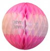(image for) Pink and White Honeycomb Tissue Paper Balls (12 pcs)