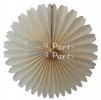 (image for) 13 Inch Fan Decorations Classic and Vintage Ivory (12 PCS)
