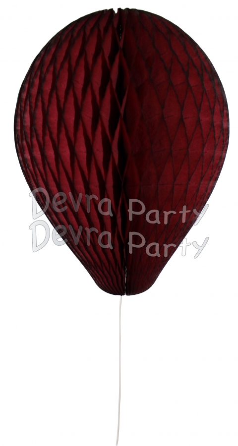 11 Inch Maroon Honeycomb Balloon Decoration (12 pieces) - Click Image to Close