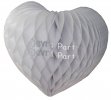 (image for) Heart Decoration 18 Inch White (12 pcs)