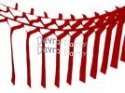 (image for) Red Streamer Garland Decoration (12 pcs)