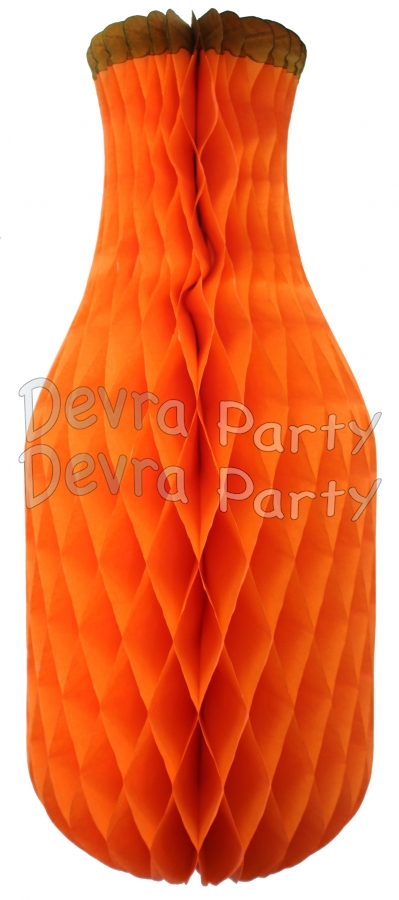 15 Inch Tissue Paper Orange Juice Bottle Decoration (6 pcs) - Click Image to Close