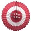 (image for) 27 Inch Deluxe Fan Burgundy White Burgundy (12 pcs)