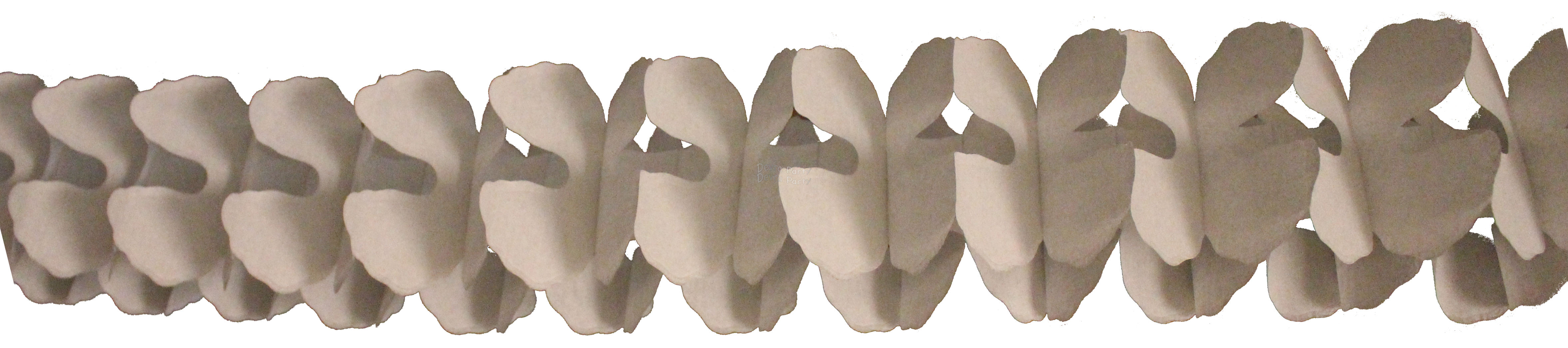 (image for) 12 Foot Cross Garland Decoration Gray - Solid (12 pcs)