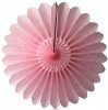 Tissue Paper Fanburst Decoration Pink (12 pcs)