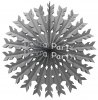 (image for) 22 Inch Gray Tissue Paper Snowflake Decoration (12 pcs)