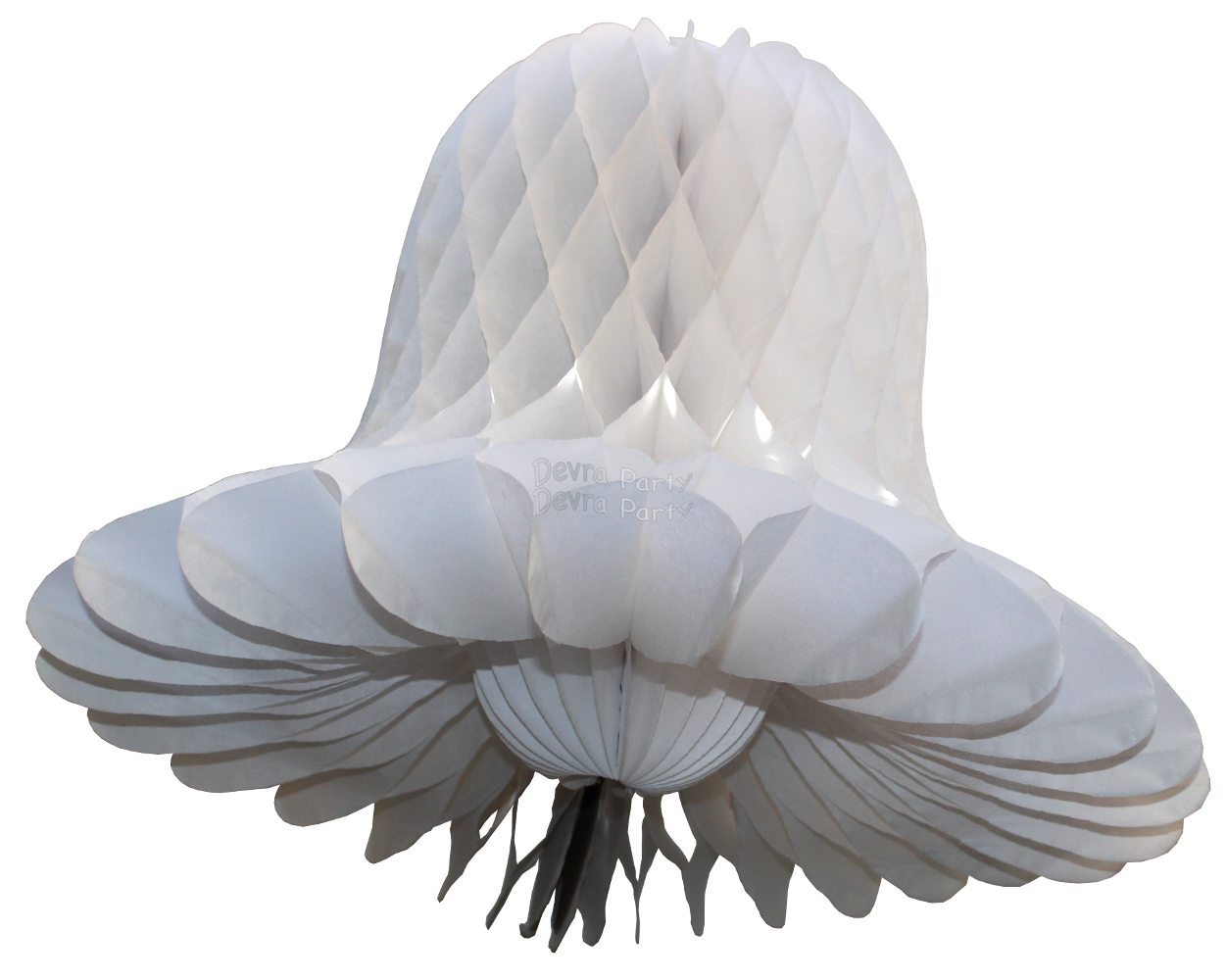 (image for) White Honeycomb Wedding Bell (12 Pieces)