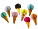 (image for) 20 Inch Tissue Paper Ice Cream Cones (6 pieces)