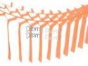 (image for) Peach Streamer Garland Decoration (12 pcs)