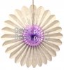 (image for) Lilac and White Fanburst Decoration (12 pcs)