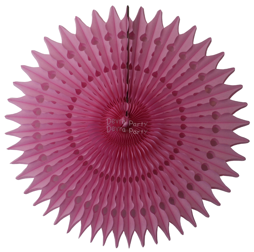 (image for) 21 Inch Tissue Fan Dusty Rose (12 pcs)