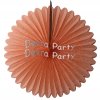 (image for) 27 Inch Peach Tissue Paper Deluxe Fan (12 pcs)