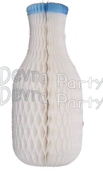 15 Inch Tissue Paper Milk Bottle Decoration (6 pcs) - Click Image to Close