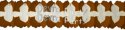 (image for) 12 Foot Cross Garland Decoration Brown & White (12 pcs)