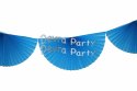 (image for) Turquoise 10 Foot Bunting Fan Garland (12 pcs)
