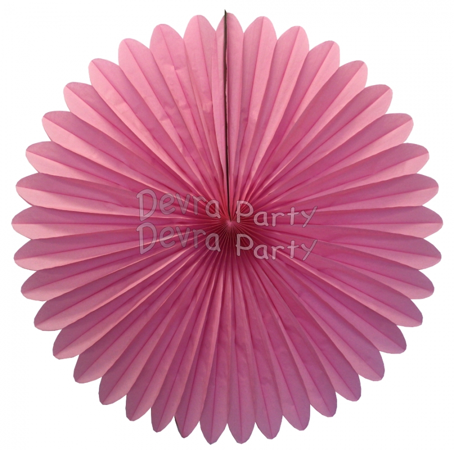 27 Inch Deluxe Fan Dusty Rose (12 pcs) - Click Image to Close