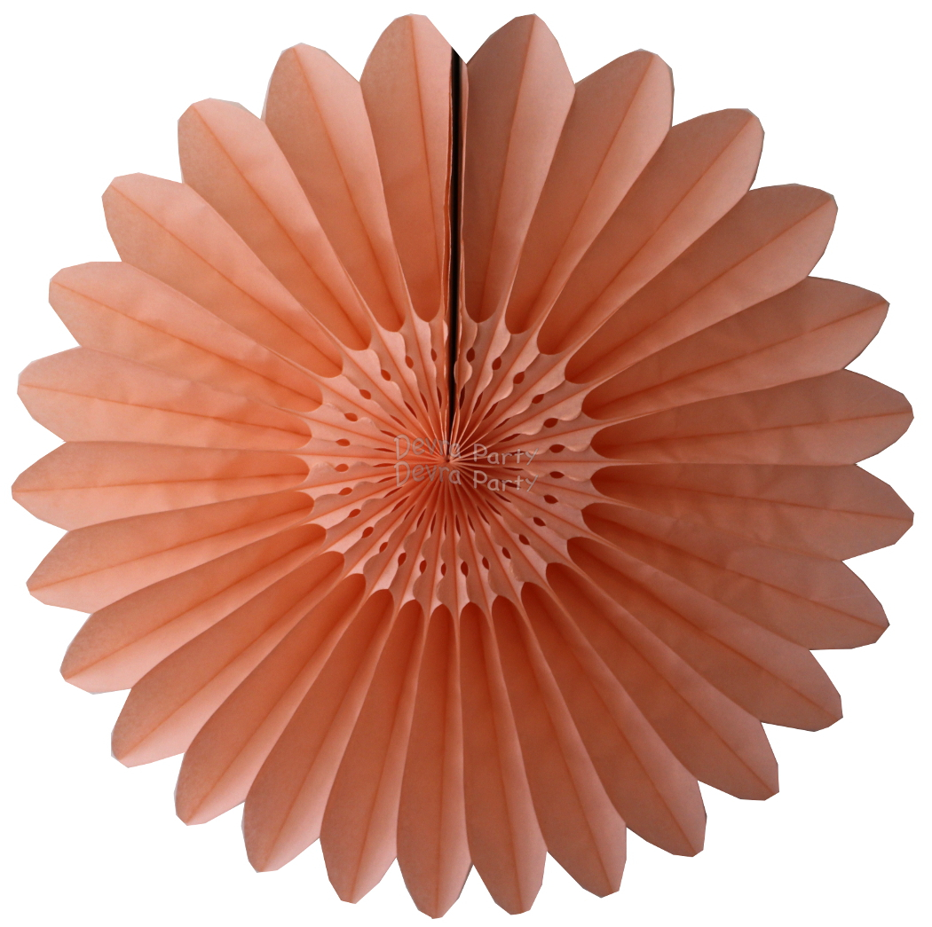 (image for) Peach Fanburst Decoration - Classic Pastel (12 pcs)