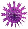 (image for) 15 Inch Purple Tissue Paper Snowflake Decoration (12 pcs)