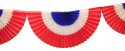 10 Foot Honeycomb Bunting Fan Garland Red/White/Blue (12 pcs)