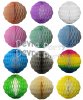 (image for) 14 Inch Honeycomb Puff Ball, White Center (12 pcs)