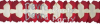 (image for) 12 Foot Cross Garland Decoration Maroon & White (12 pcs)