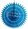 (image for) 21 Inch Tissue Fan Turquoise (12 pcs)