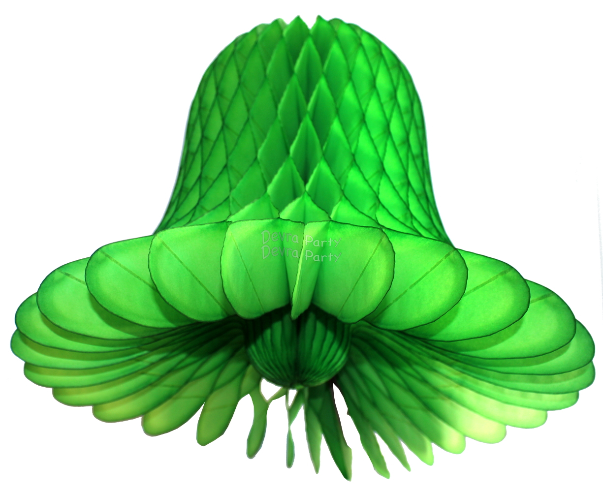 (image for) Lime Green Tissue Bell (12 Pieces)
